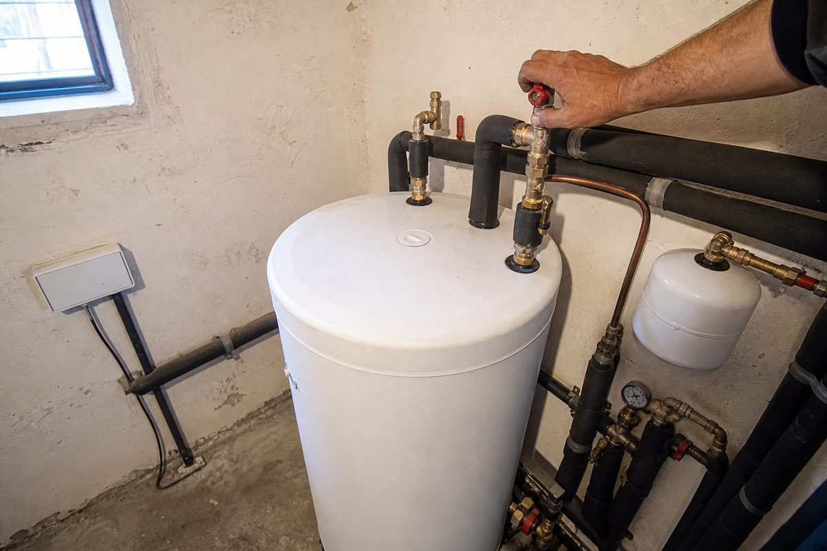 Bojler za sanitarnu vodu povezan na toplotnu pumpu