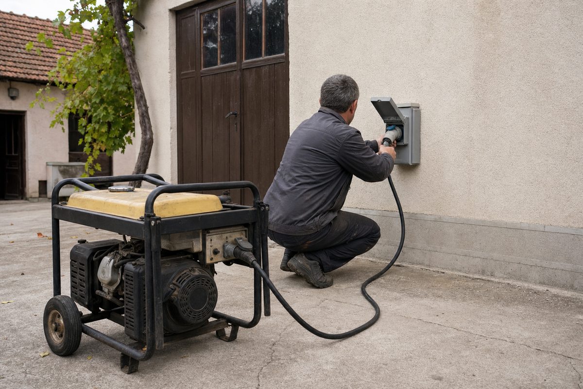 Povezivanje agregata na instalaciju preko preklopke