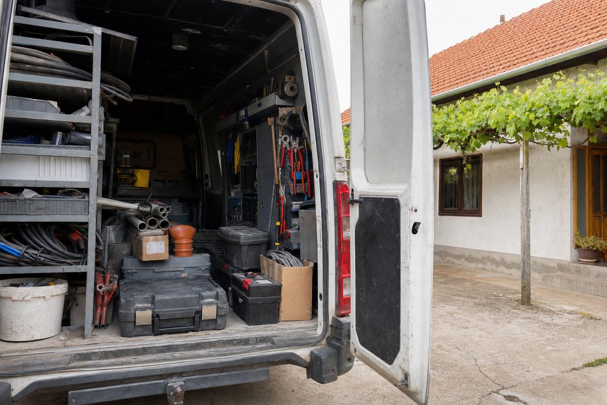 Kombi sa alatom — izlazak na teren